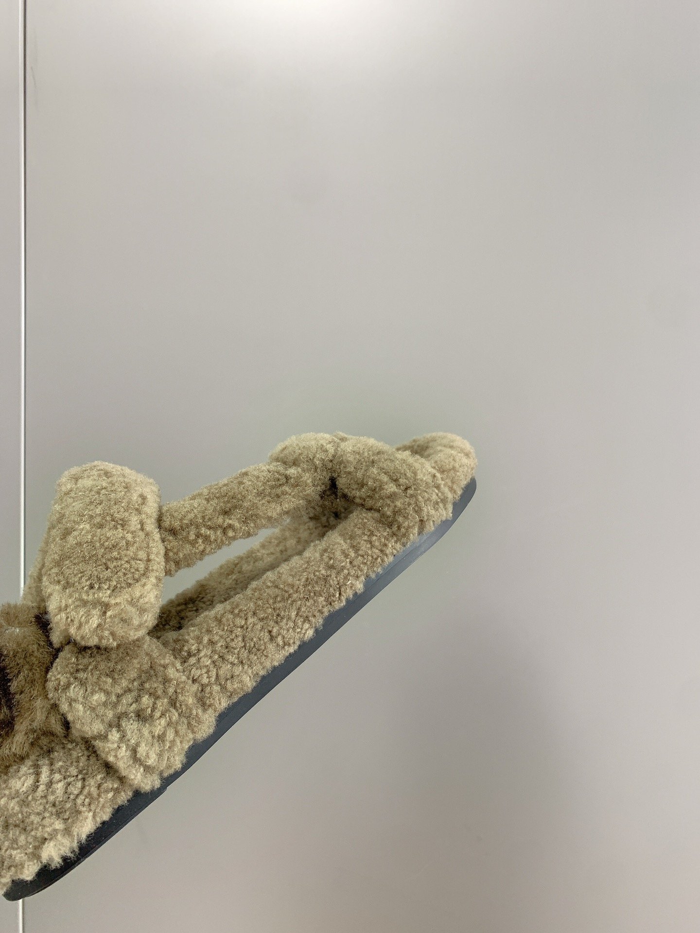 F**di First Shearling Sandal Green For Women