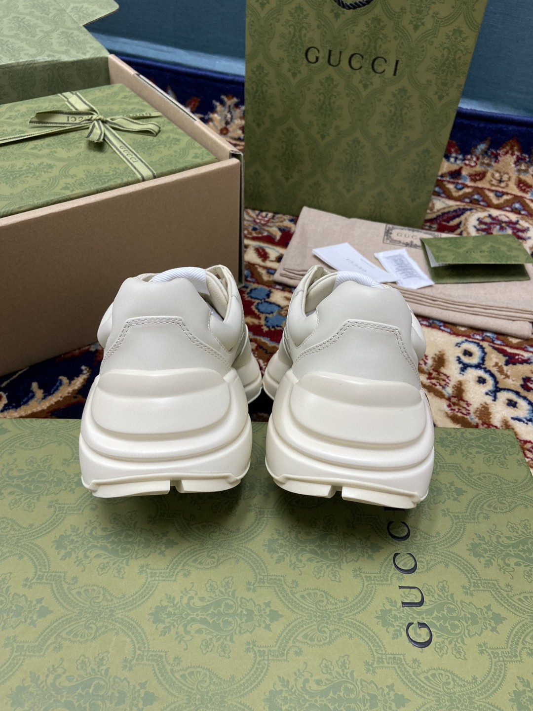 Gvc*1 Women’s Rhyton Sneakers With Gvc*1 Love Parade Red White Ivory For Women 524990‎