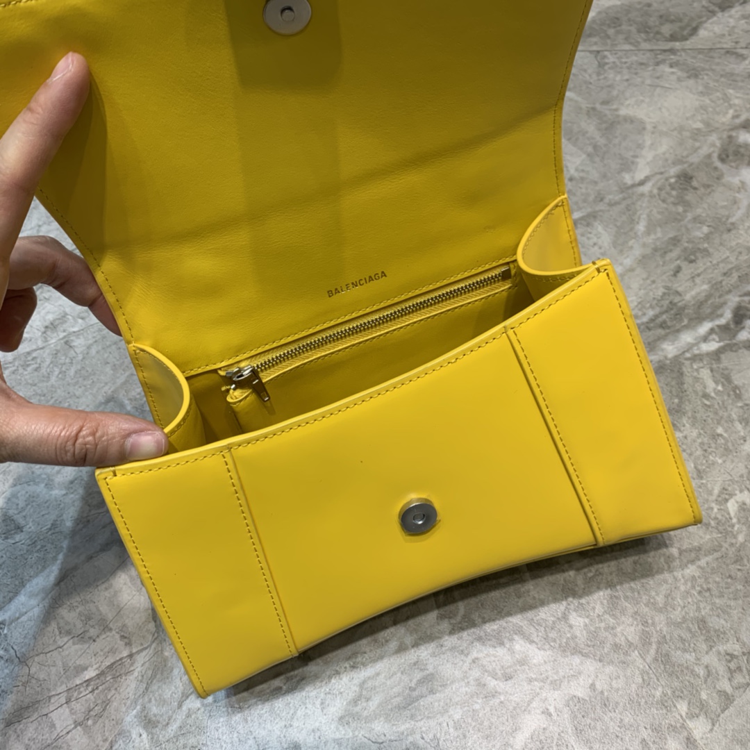 Ba1en*iaga Hourglass Small Handbag In Yellow, For Women, Women’s Bags 9in/23cm