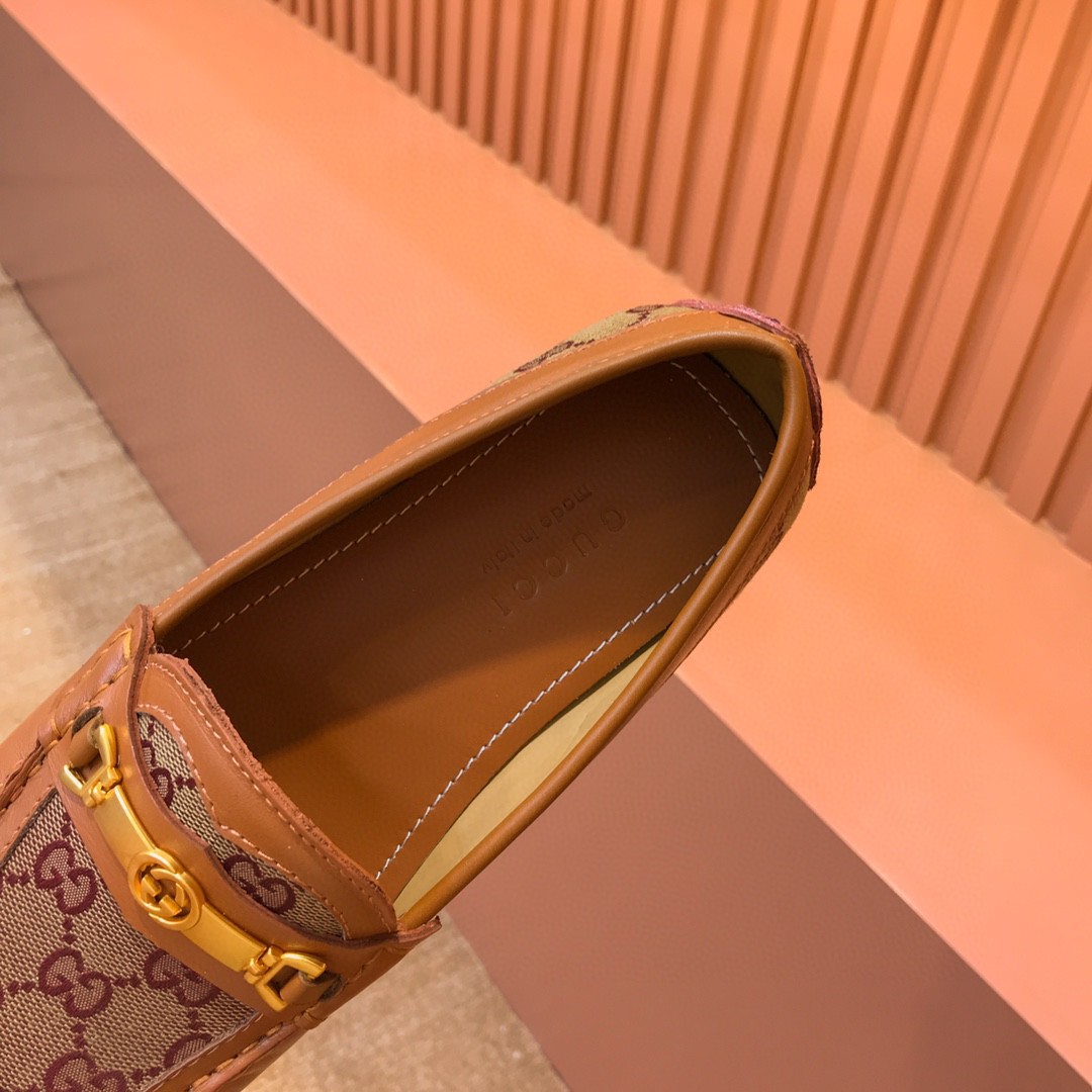 Gvc*1 Men’s Loafer With Interlocking GG Horsebit In Brown For Men 655519 1XO20 2872