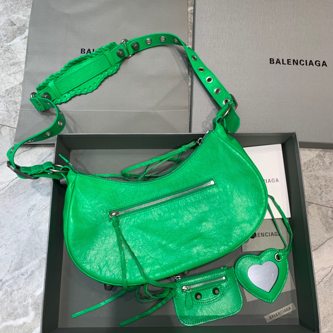 Ba1en*iaga Le Cagole XS Shoulder Bag In Green, For Women, Women’s Bags 13in/33cm