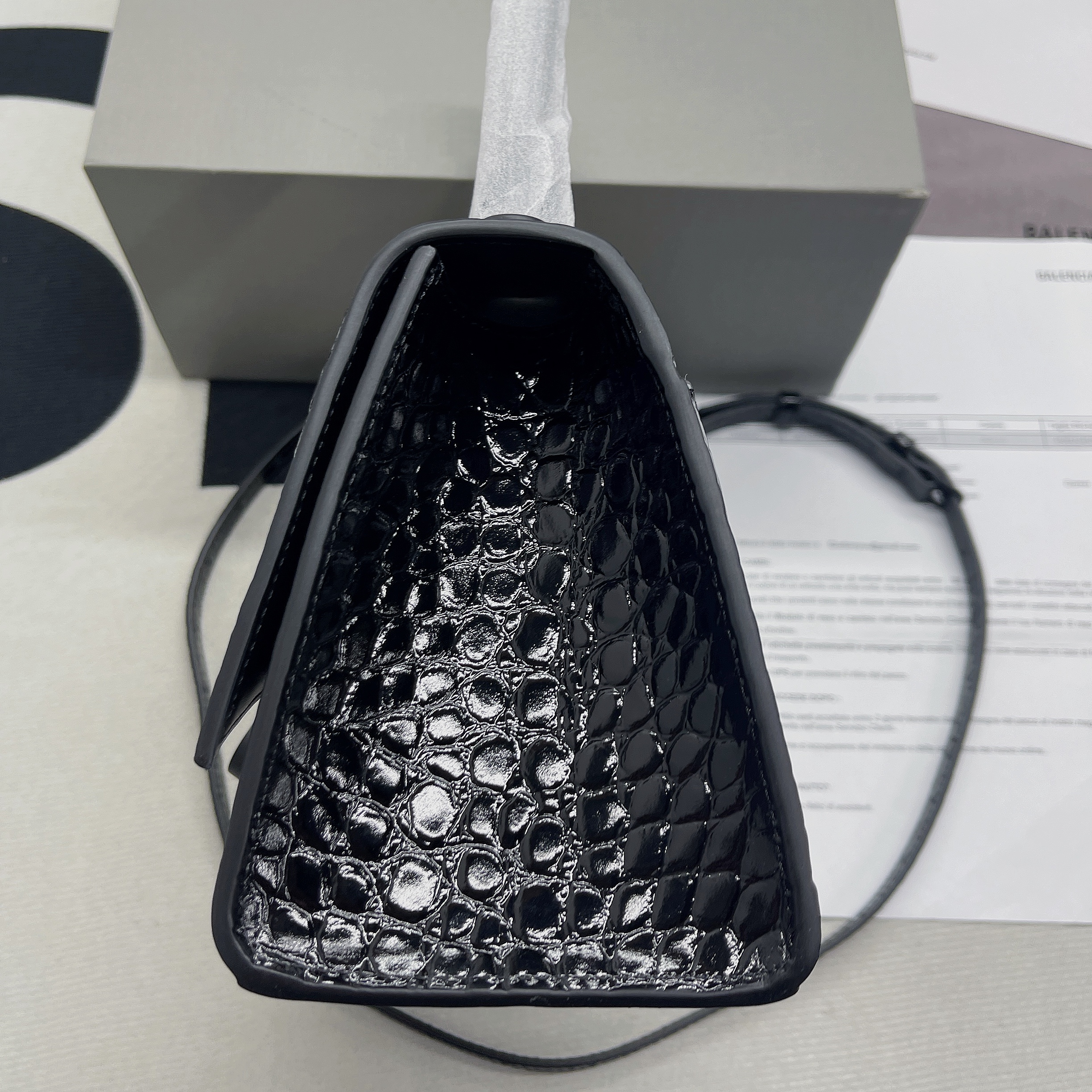 Ba1en*iaga Hourglass Small Handbag In Black, For Women, Women’s Bags 9in/23cm