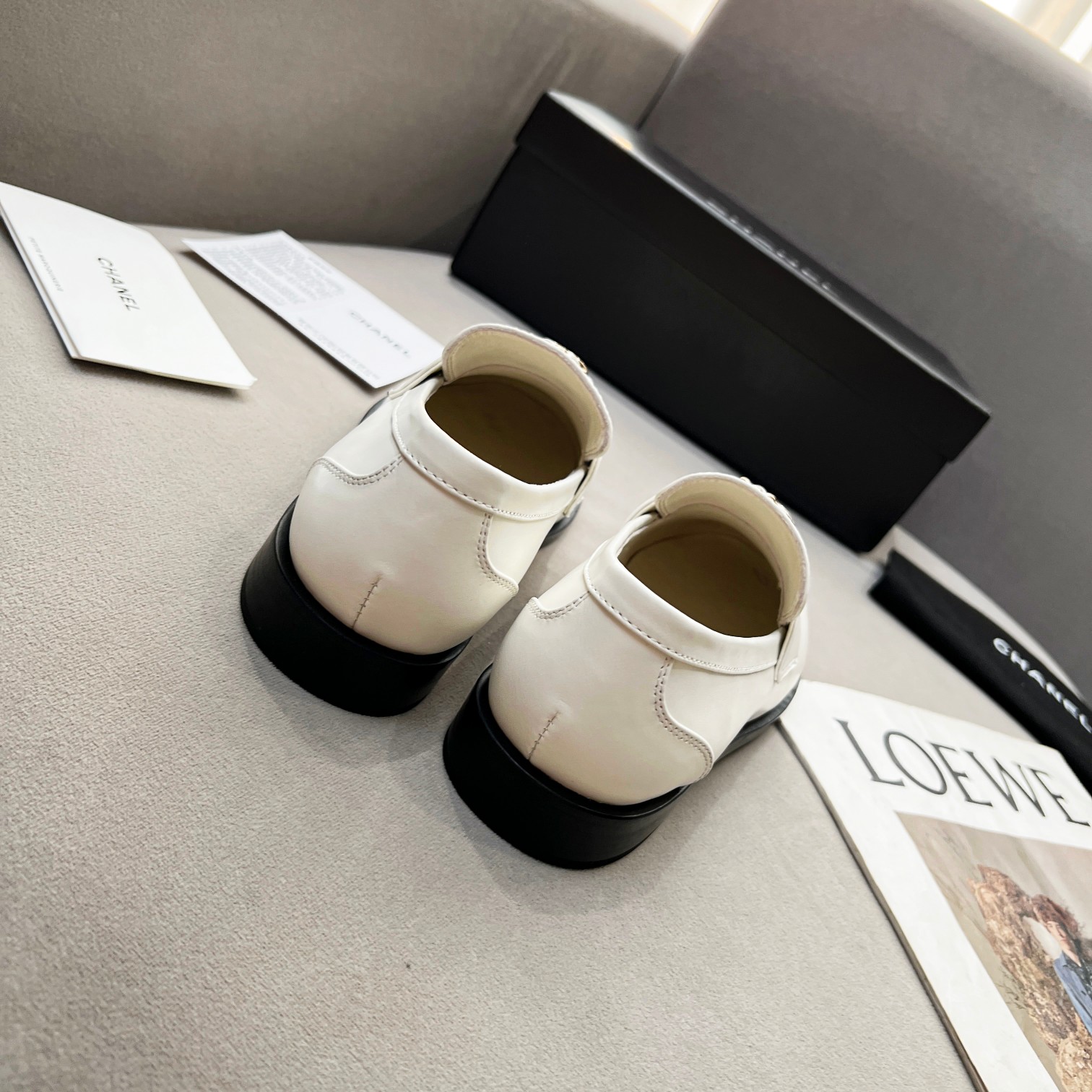 Ch**el Women’s Loafers White For Women