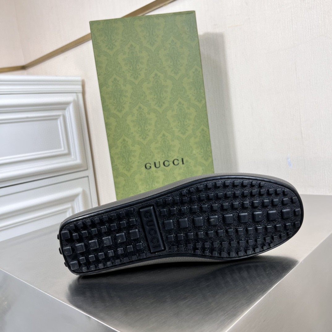 Gvc*1 Men’s Loafers With Web Details Dark Gray For Men 6246981