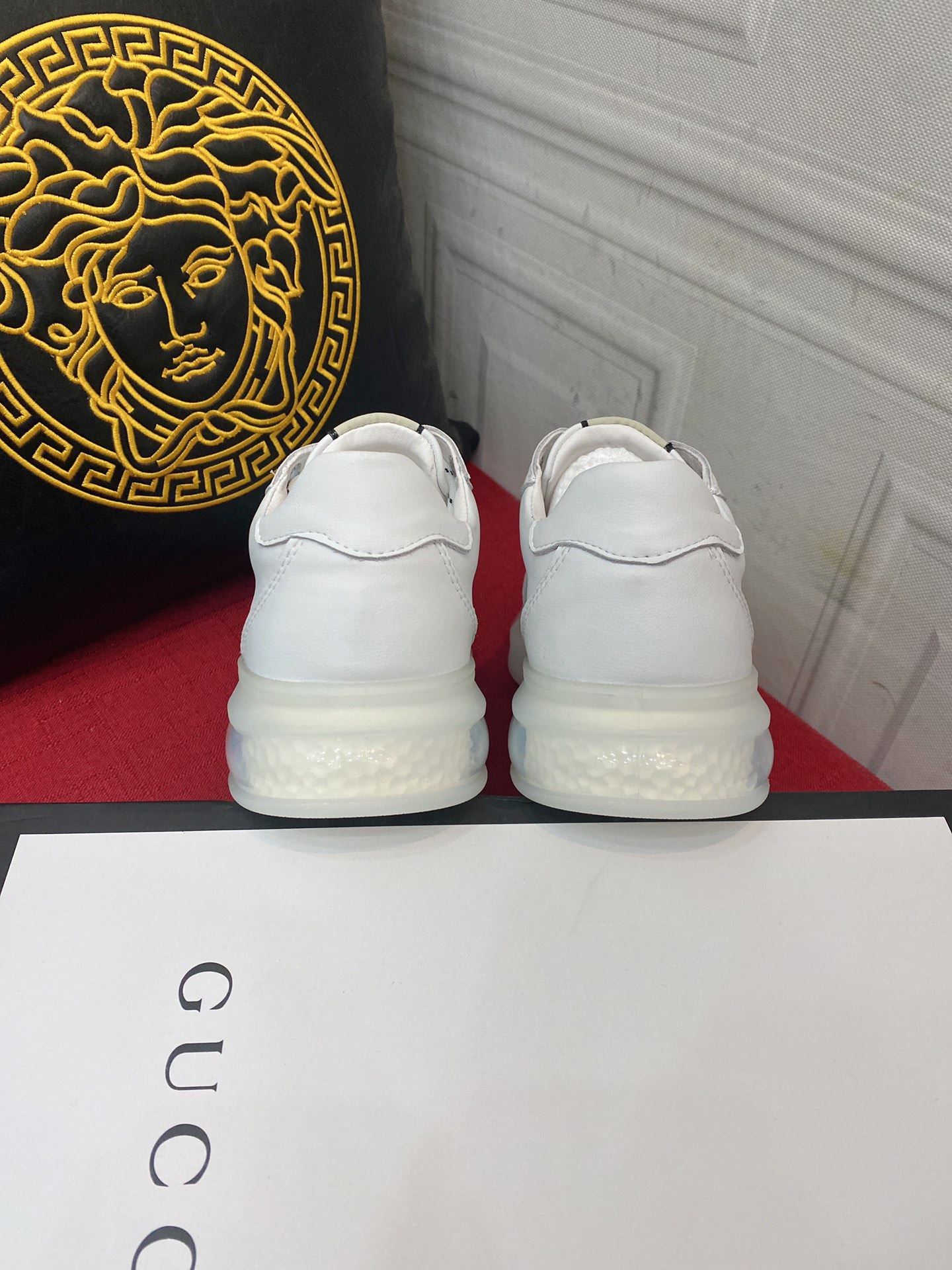 Gvc*1 Men’s Sneaker With GG Gvc*1 Print White For Men