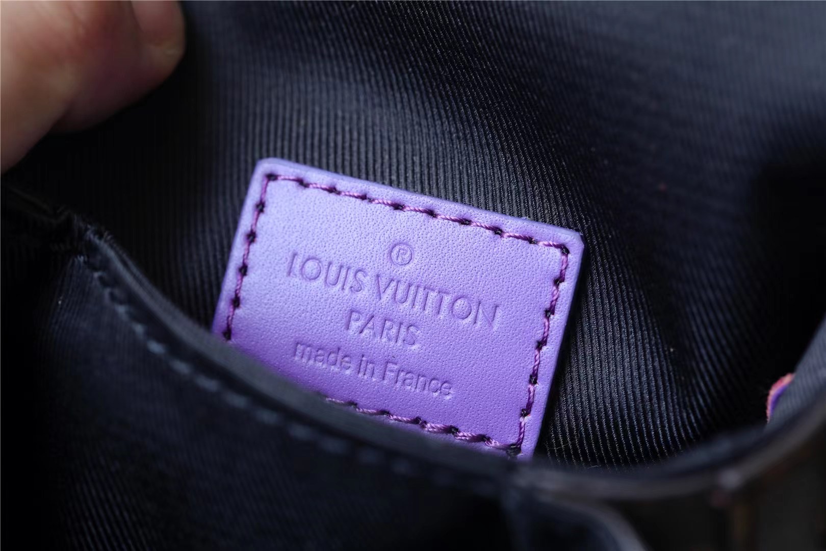 L0vis Vvtt0n S-Lock Vertical Wearable Wallet Monogram Macassar Purple For Men, Men’s Bags, Shoulder And Crossbody Bags 7.5in/19cm LV