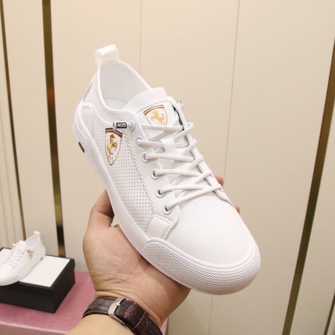 Gvc*1 Ferrari Men’s Sneaker Loafer White For Men