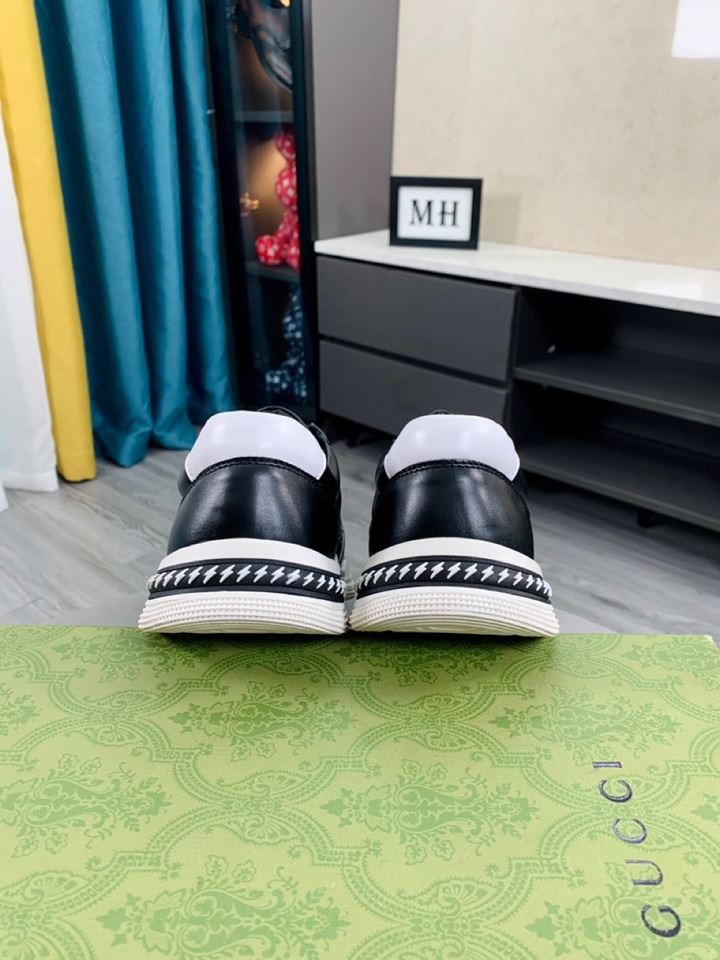 Gvc*1 Men’s GG Embossed Sneaker Chucky With Stripes Black And White For Men