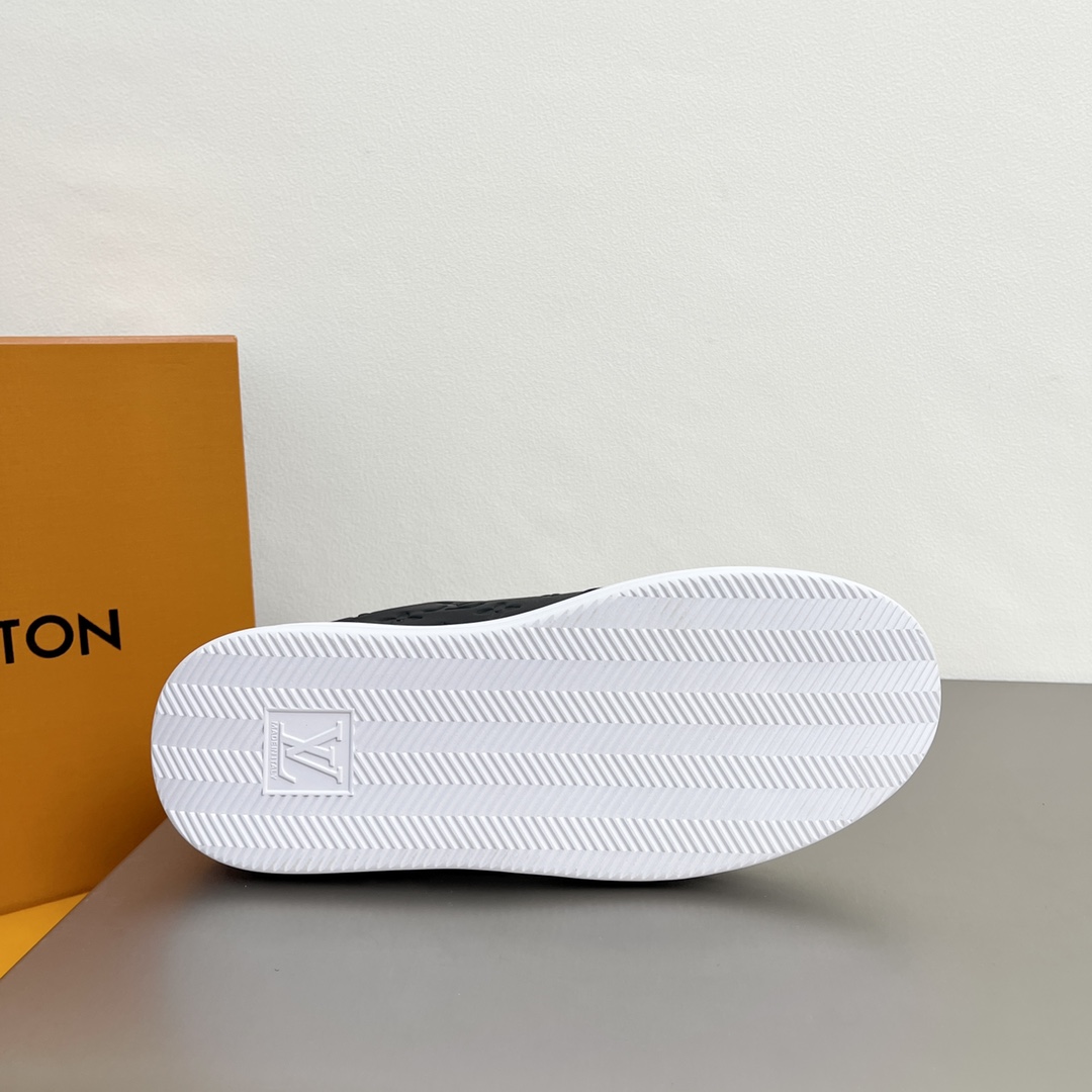 L0vis Vuittion Beverly Hills Sneaker Black For Men LV 1A8V43