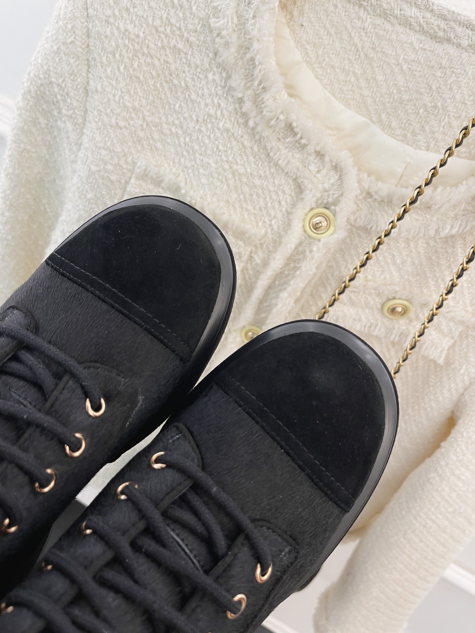 Ch**el Women’s Lace-Ups Black For Women