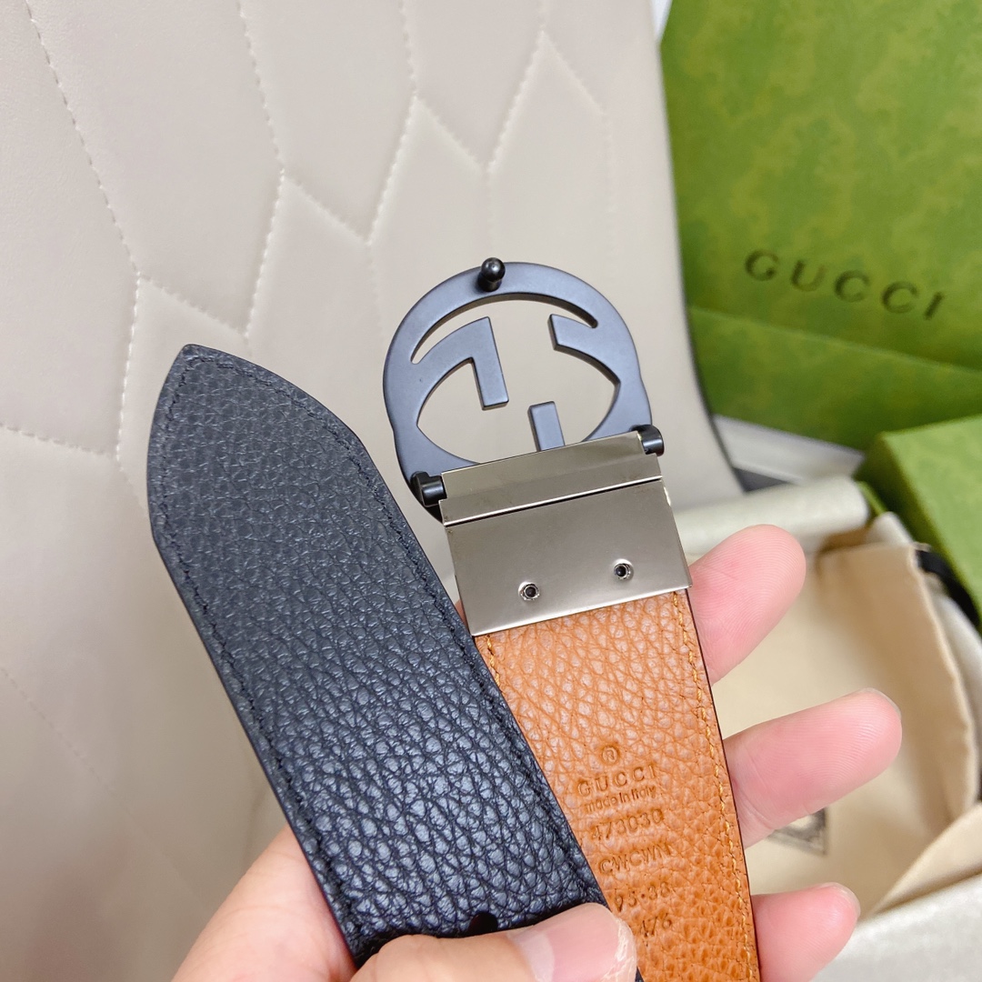 Gvc*1 GG Marmont Reversible Belt Black