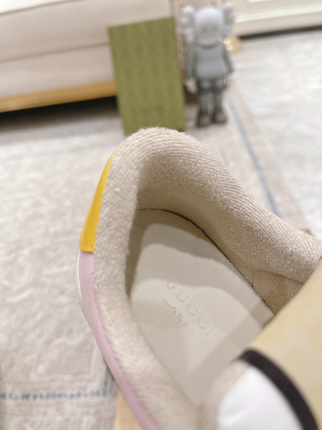 Gvc*1 Lovelight Screener Sneaker Pale Pink For Men GG Shoes 708295 0YIA0 6960