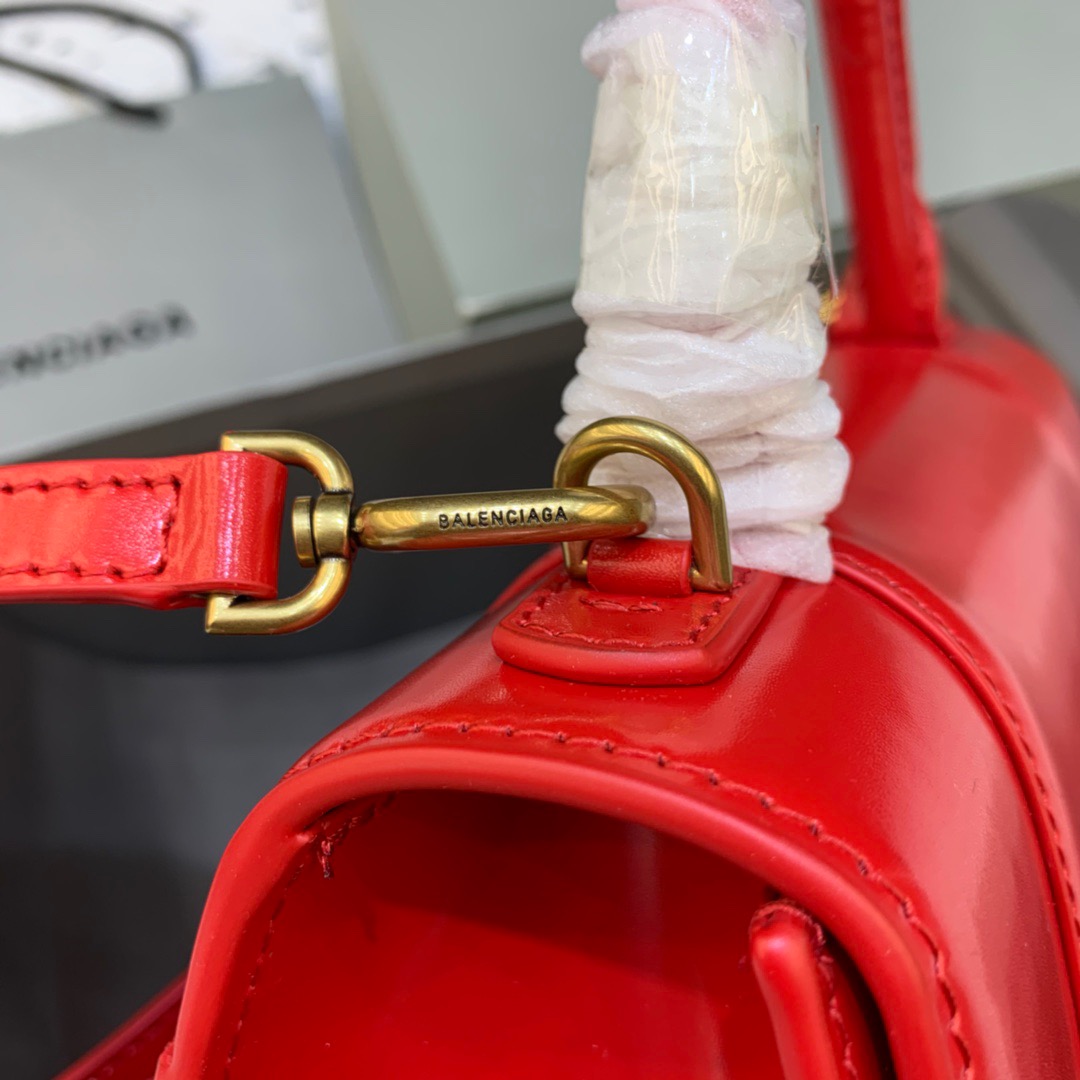 Ba1en*iaga Hourglass Small Handbag In Bright Red, For Women, Women’s Bags 9in/23cm 5935461QJ4M6406