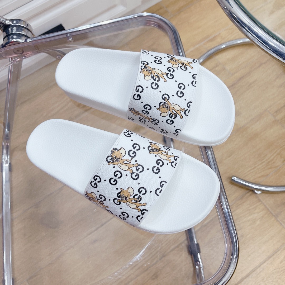 Gvc*1 Women’s Jerry Print Slide Sandal White For Women 681867