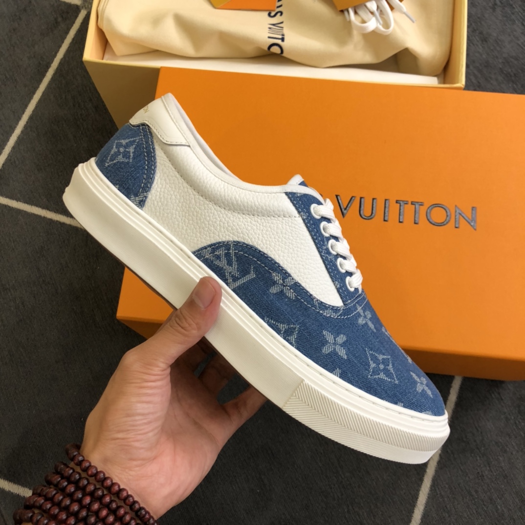 L0vis Vvtt0n LV Trocadero Richelieu Sneaker Blue For Men LV
