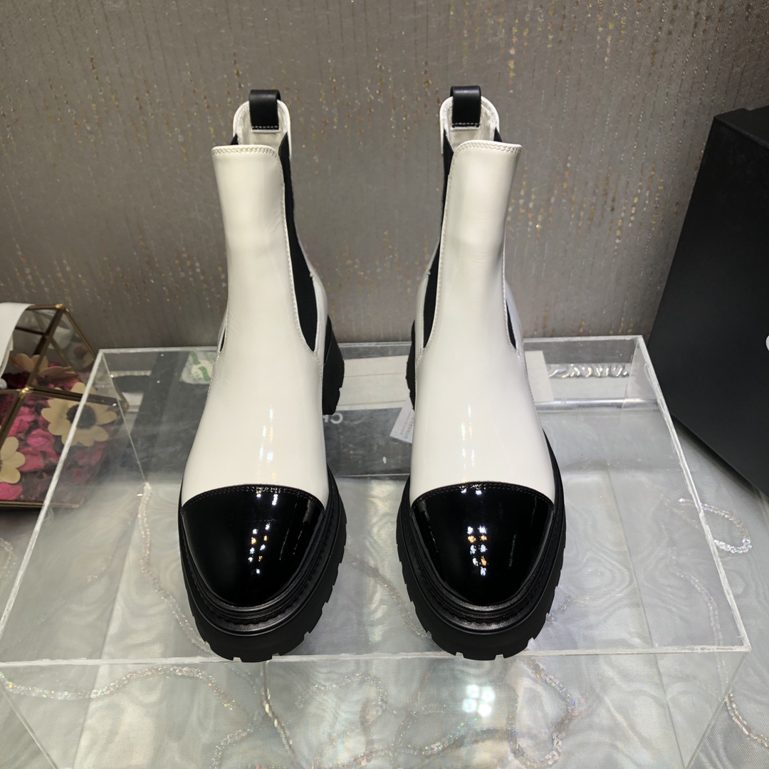 Ch**el Women’s Ankle Boots White For Women 0,7in/ 2cm