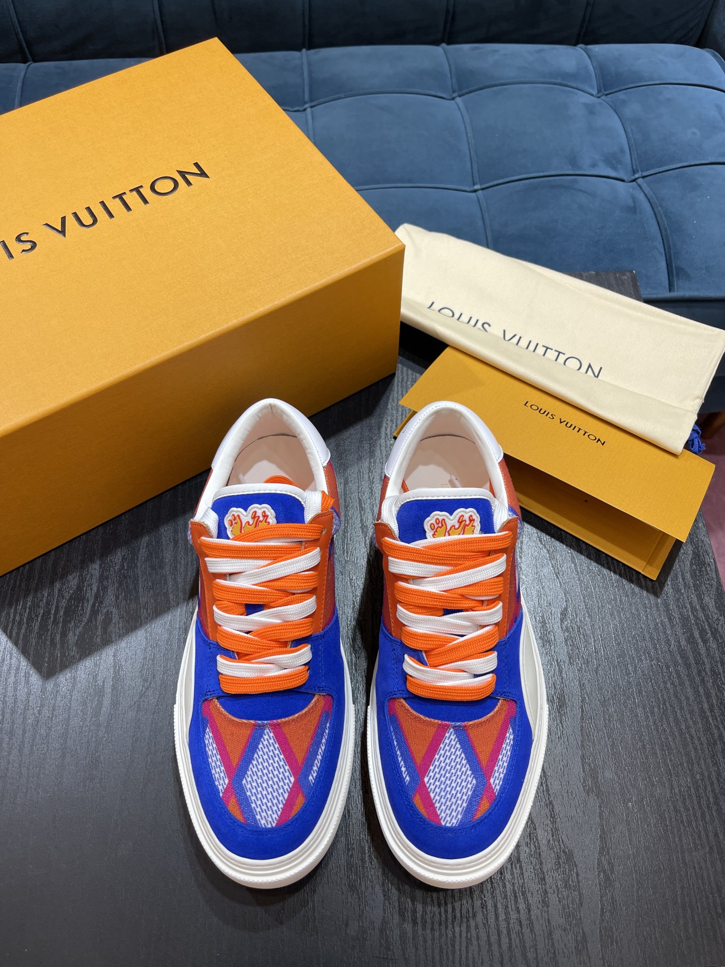 L0vis Vvtt0n LV Ollie Richelieu Orange For Men LV 1AAHQF