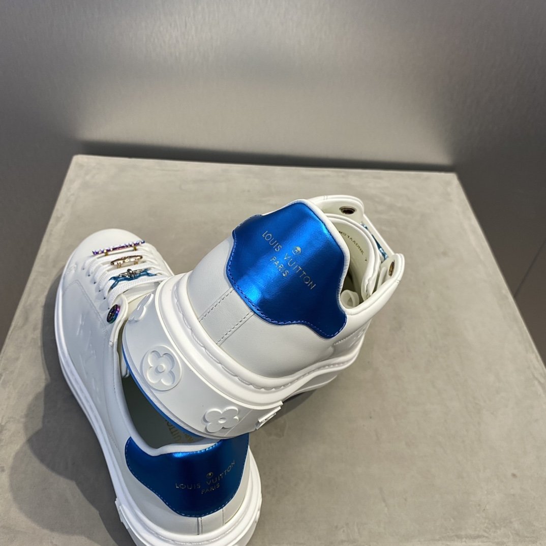 L0vis Vuittion Time Out Sneaker Blue For Men LV