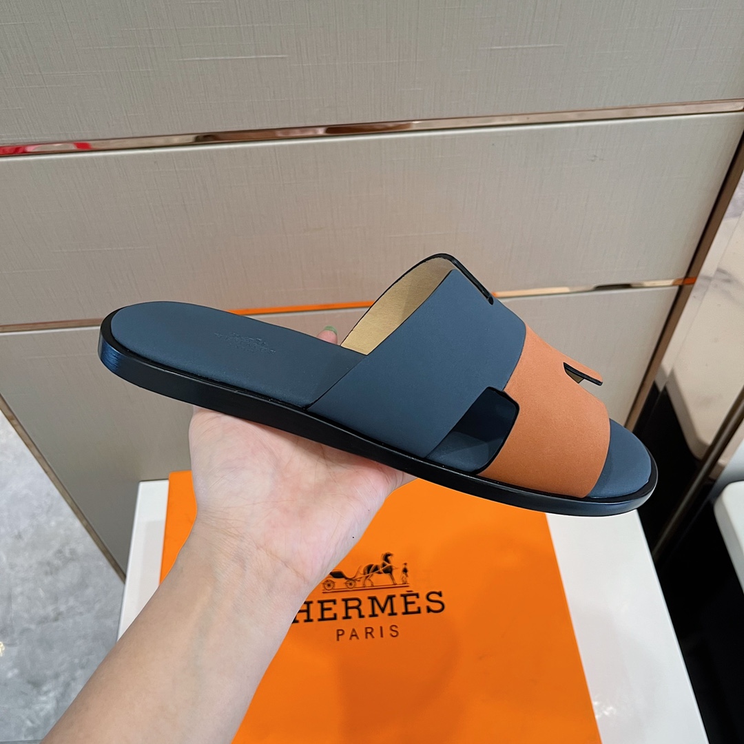 H**me5 Izmir Sandal Dark Blue And Brown For Men