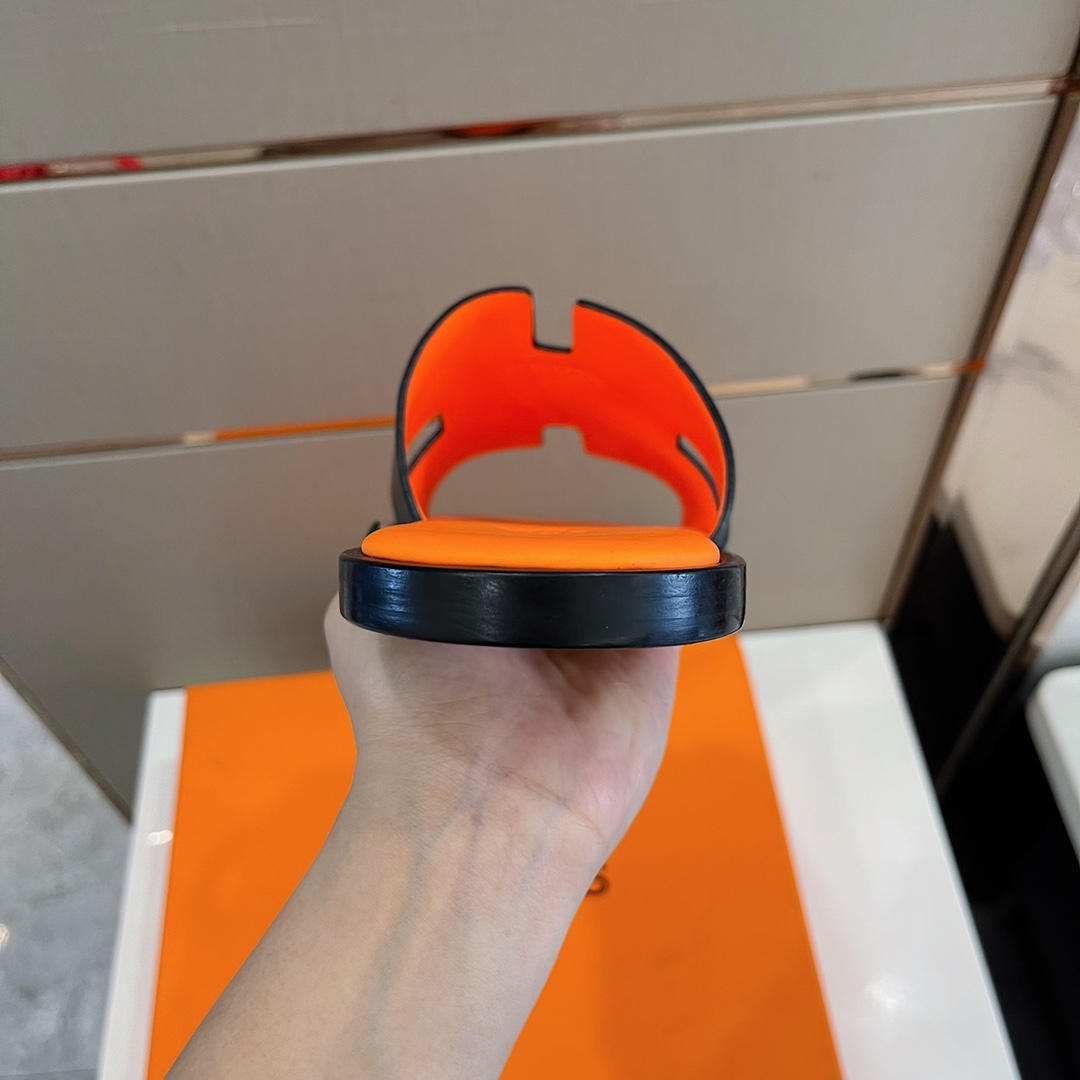 H**me5 Izmir Sandal Black And Orange For Men