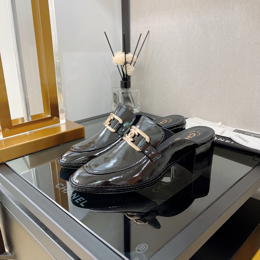 Ch**el Women’s Loafers Black For Women