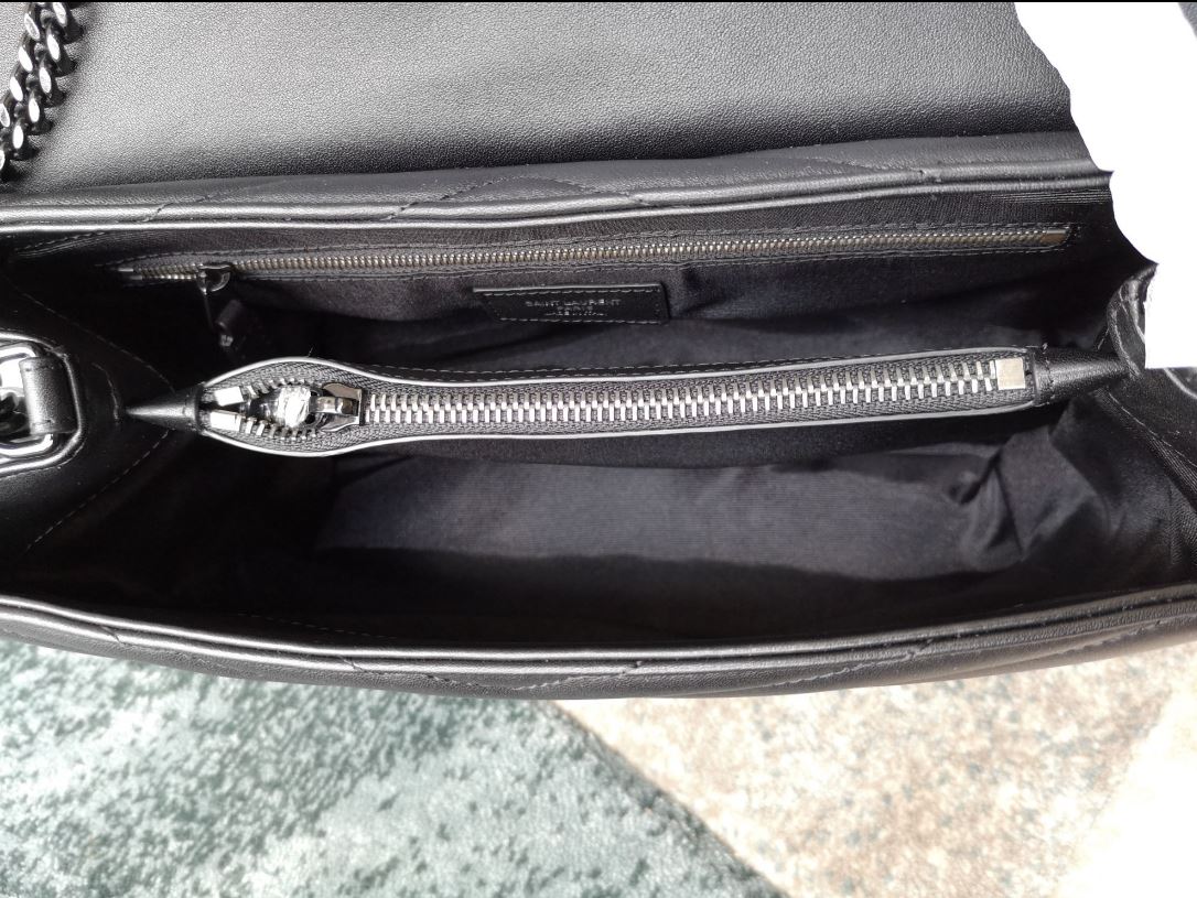 Sa1nt Lau*nt Lou Lou Medium Chain Bag Black For Women 12.6in/32cm Y51 574946DV7281000