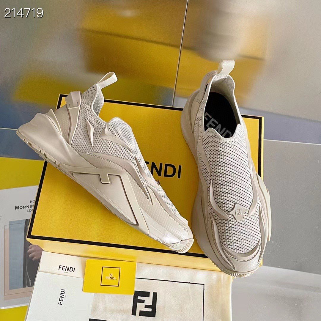 F**di Flow Beige Sneakers For Men 7E1504AHI8F0EJB