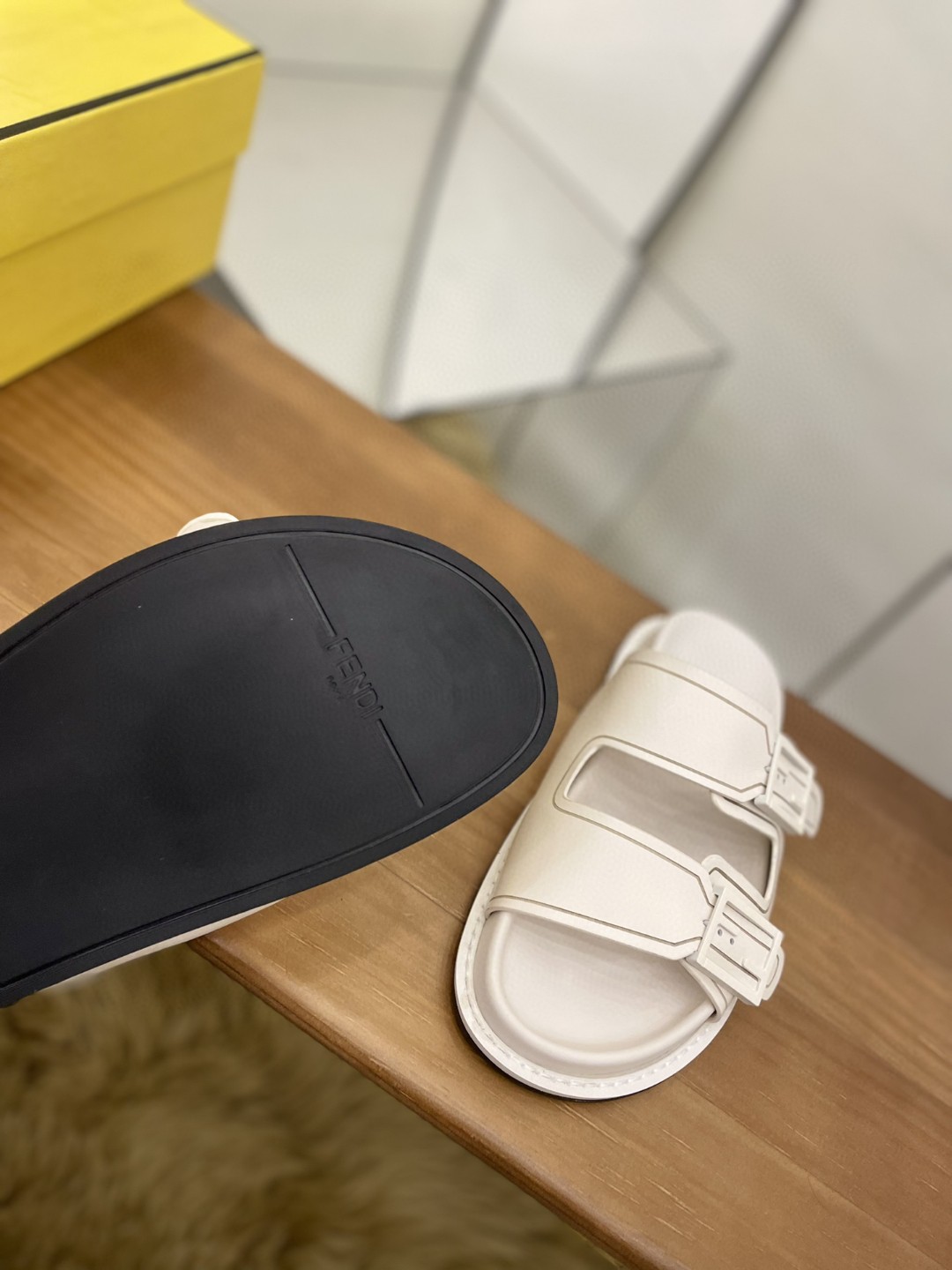 F**di Feel Slides White For Women