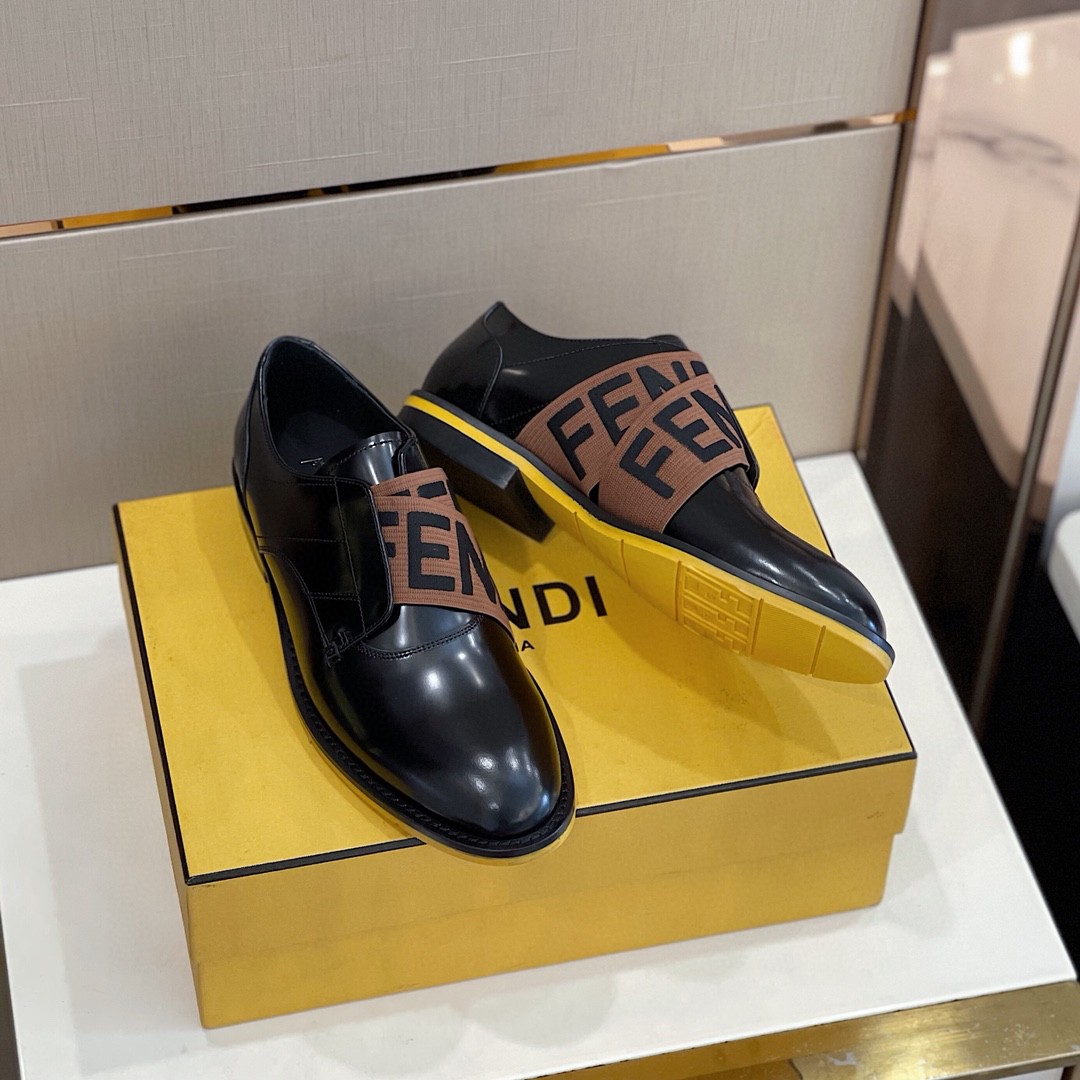 F**di Force Black/Brown Shoes For Men