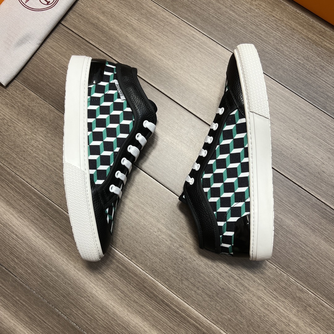 H**me5 Enjoy Sneaker Black And Green For Men