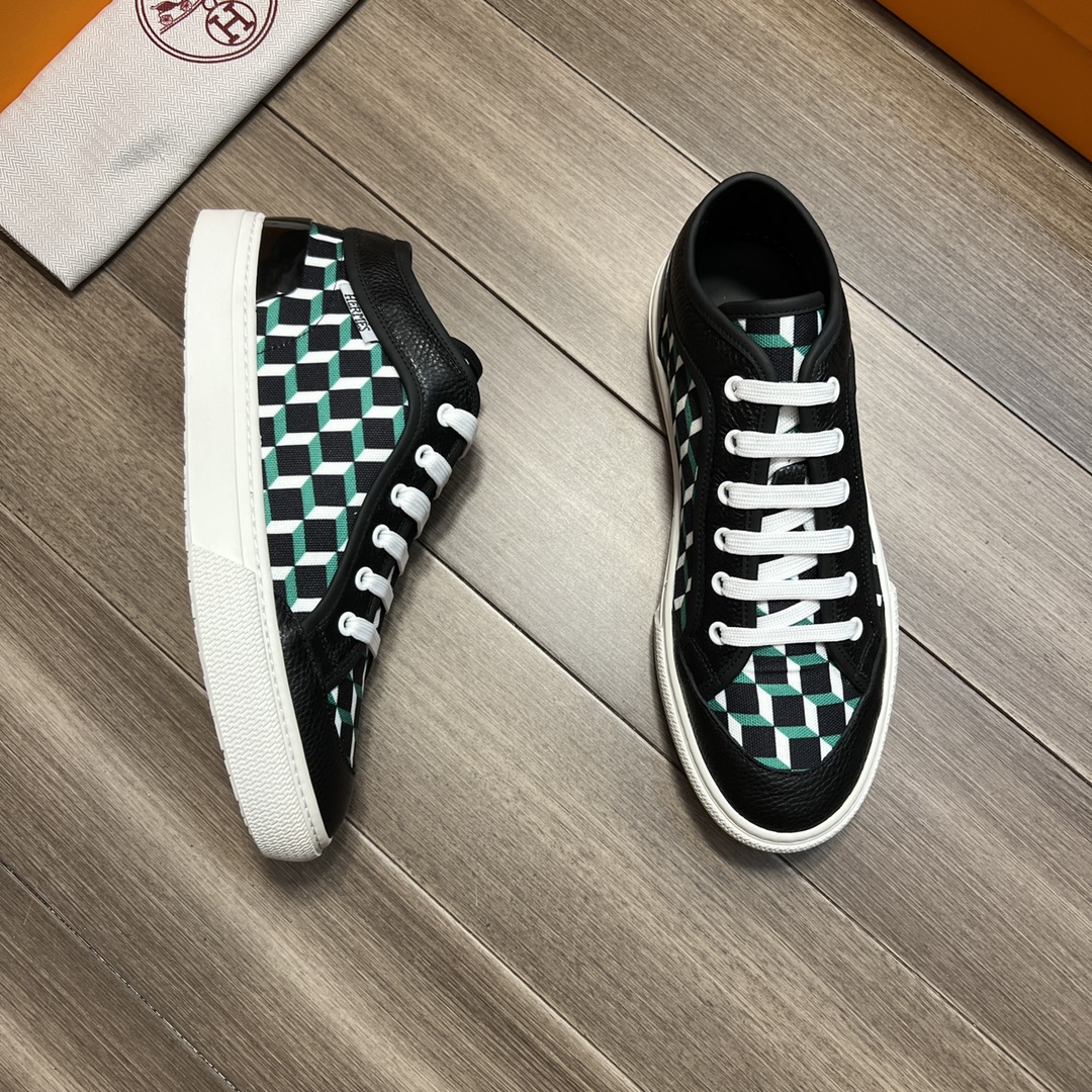 H**me5 Enjoy Sneaker Black And Green For Men