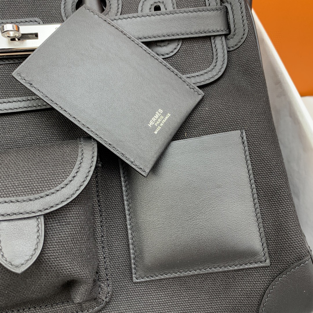 H**me5 Birkin Cargo 35 Black, SIlver Toned Hardware Bag For Women, Women’s Handbags, Shoulder Bags 13.8in/35cm