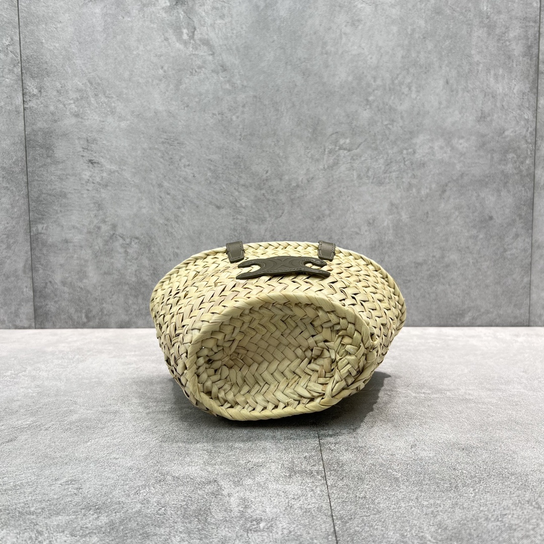 Ce1i*e Teen Triomphe Classic Pannier Tote Dark Green For Women 8in/20cm