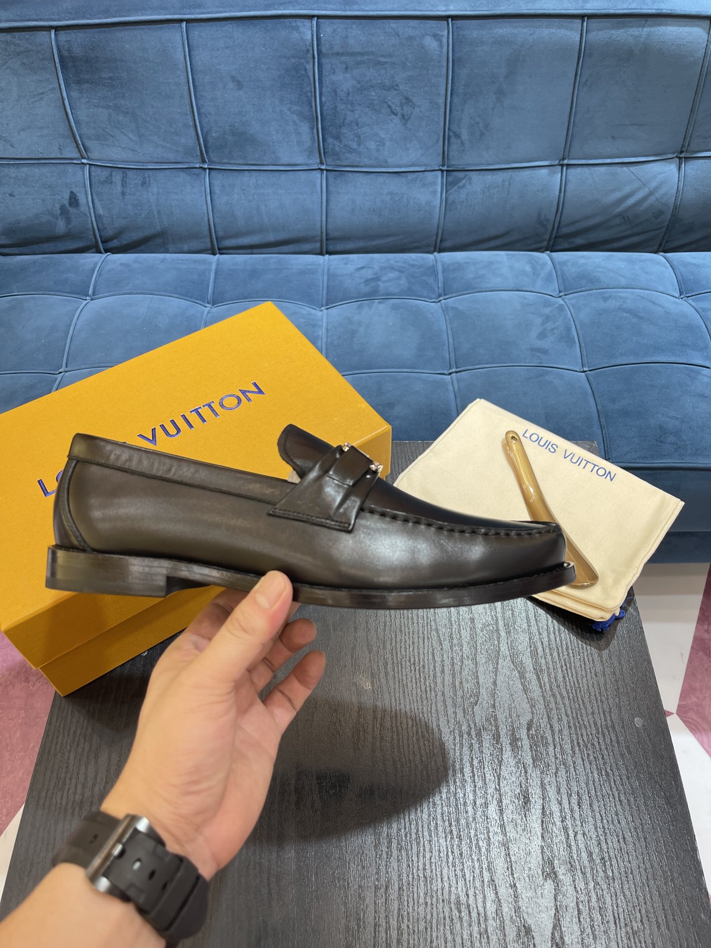 L0vis Vuittion Major Loafer Black For Men LV