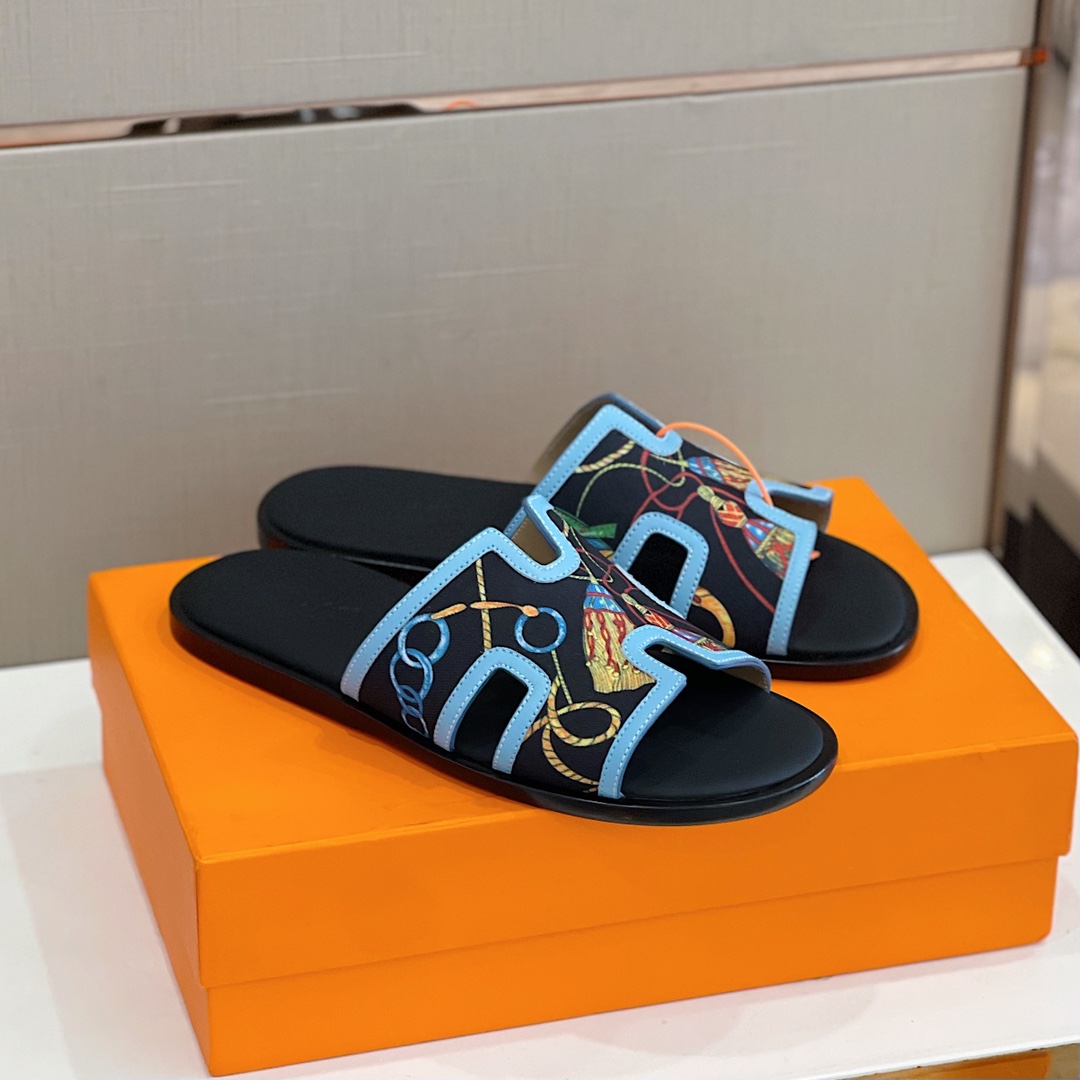 H**me5 Izmir Sandal Blue And Multicolor For Men