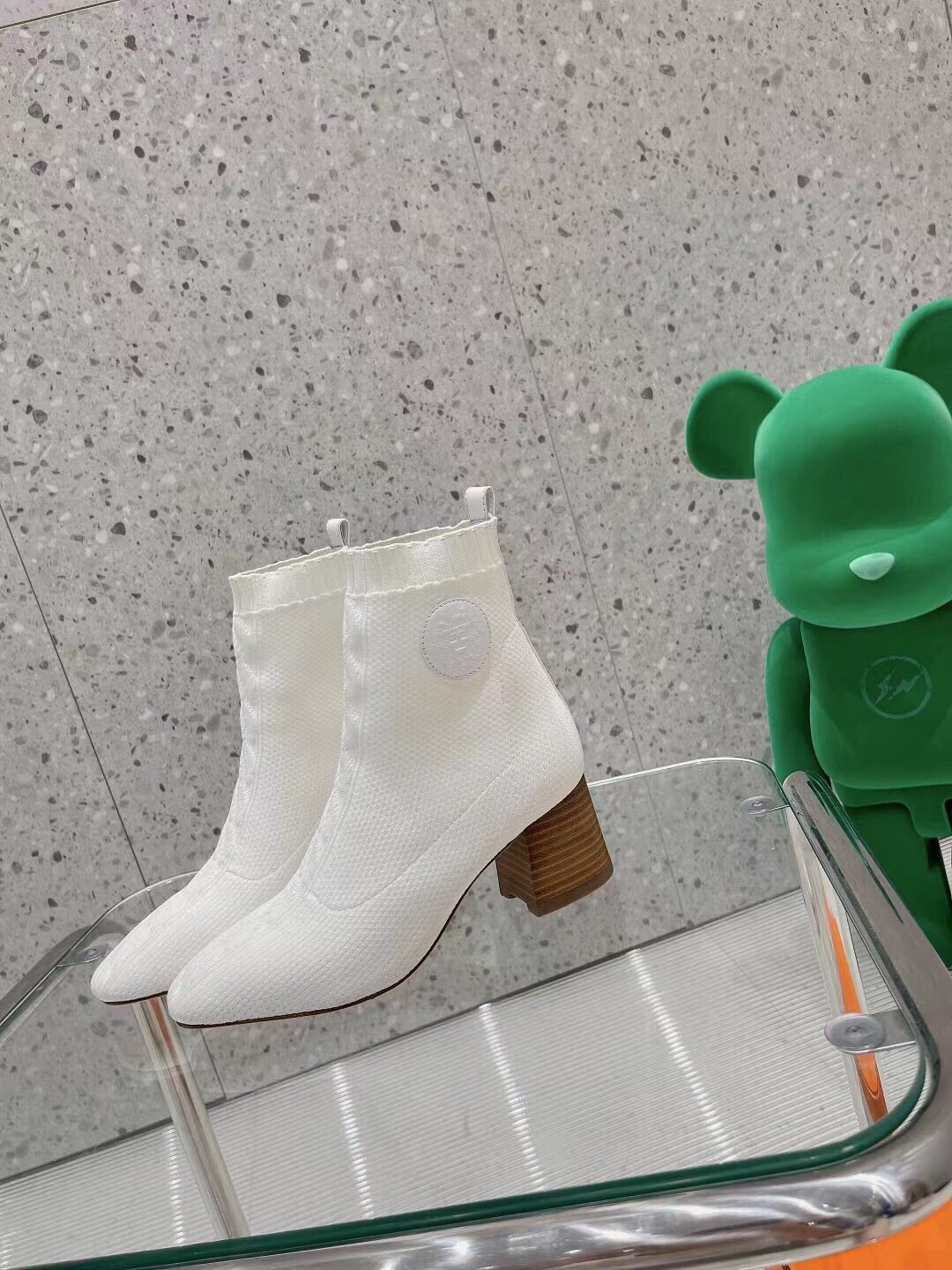 H**me5 Volver 60 Ankle Boots White For Women 2.4in/6cm