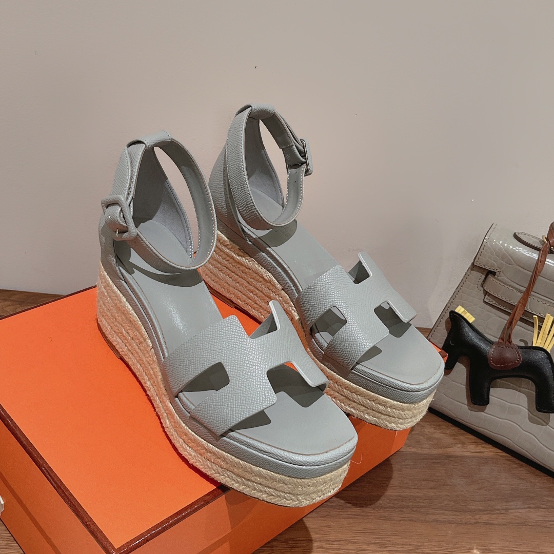 H**me5 Doll 40 Espadrilles Gray For Women 1.6in/4cm