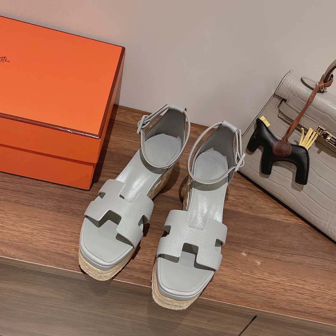 H**me5 Doll 40 Espadrilles Gray For Women 1.6in/4cm