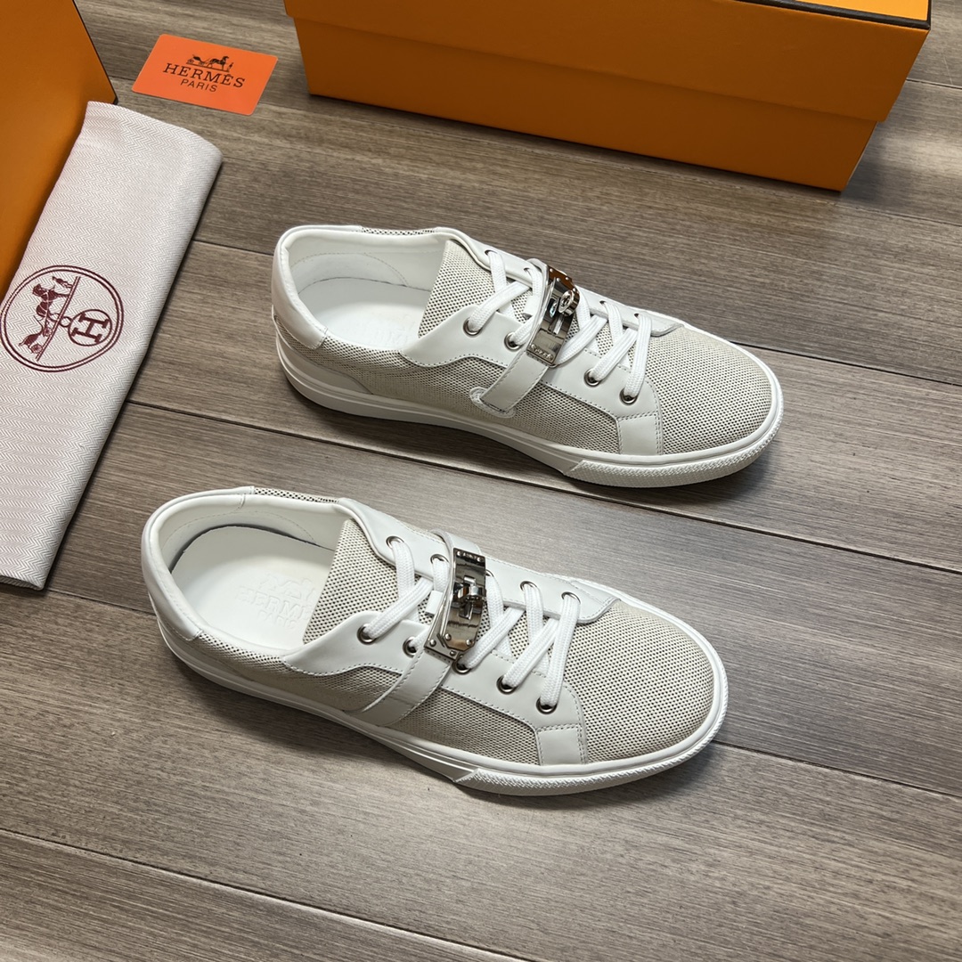 H**me5 Casual Sneakers Gray And White For Men