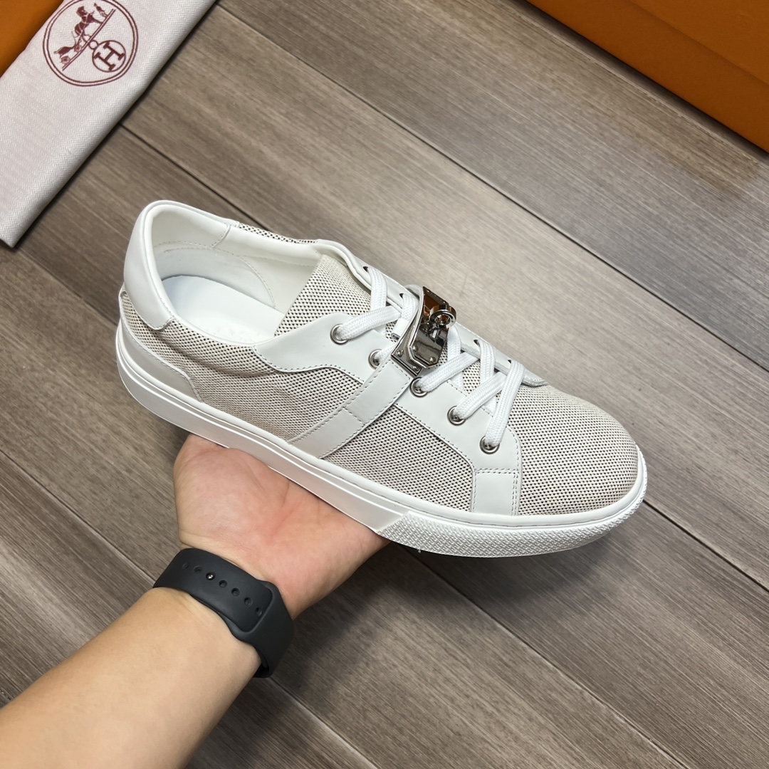 H**me5 Casual Sneakers Gray And White For Men